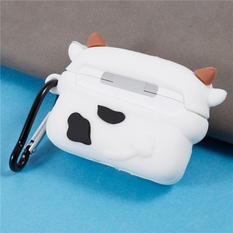 For Apple AirPods Pro Silicone Cover Milk Tea Cow Bluetooth Earphones Protective Case