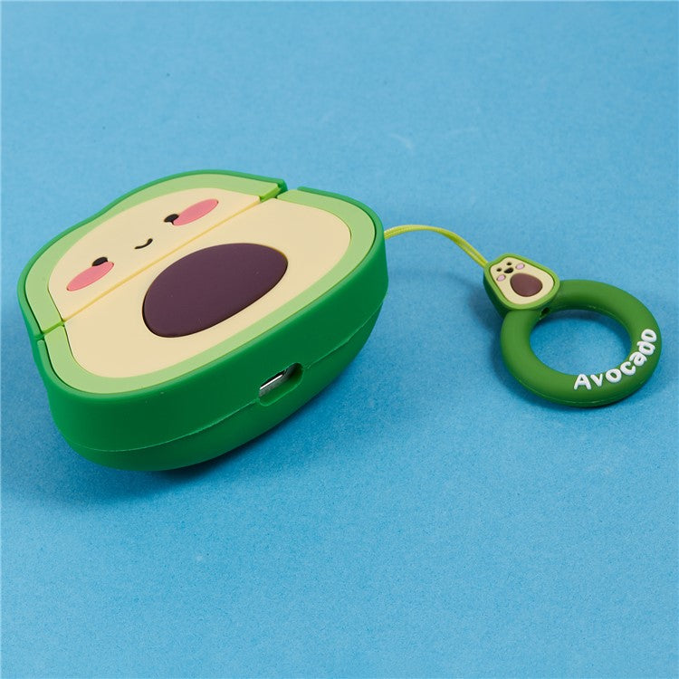 For Apple AirPods Pro Bluetooth Earphones Silicone Cover Cartoon Avocado Protective Case