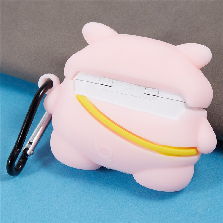 For Apple AirPods Pro Silicone Cover Lovely Cartoon Pig Bluetooth Earphones Protective Case