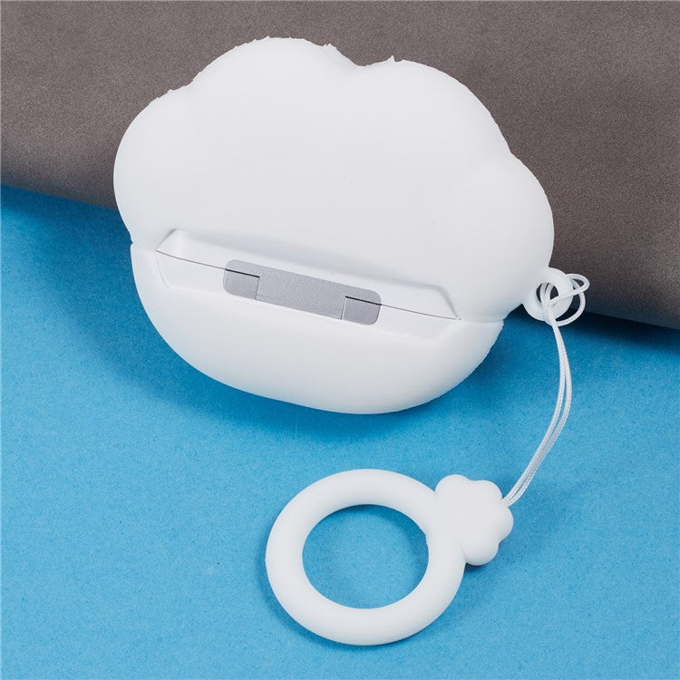 For Apple AirPods Pro Bluetooth Earphones Silicone Cover Cat Claws Protective Case - White