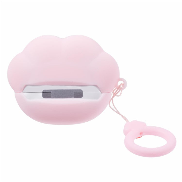 For Apple AirPods Pro Bluetooth Earphones Silicone Cover Cat Claws Protective Case - Pink