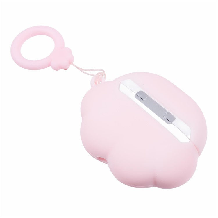 For Apple AirPods Pro Bluetooth Earphones Silicone Cover Cat Claws Protective Case - Pink