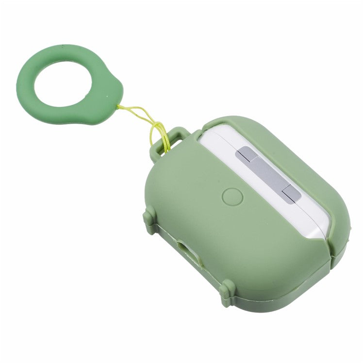For Apple AirPods Pro Bluetooth Earphones Silicone Cover Speaker Shape Protective Case - Green