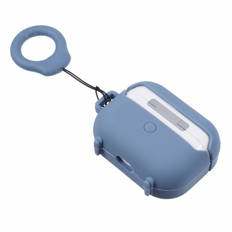 For Apple AirPods Pro Bluetooth Earphones Silicone Cover Speaker Shape Protective Case - Blue