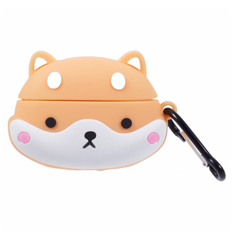 For Apple AirPods Pro Bluetooth Earphones Silicone Cover Shiba Inu Shape Protective Case