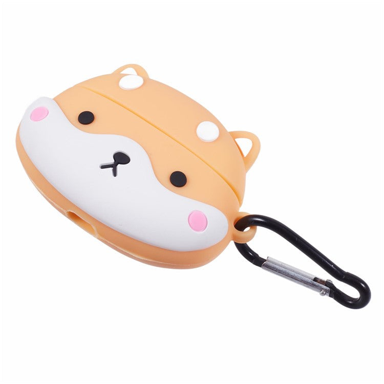 For Apple AirPods Pro Bluetooth Earphones Silicone Cover Shiba Inu Shape Protective Case