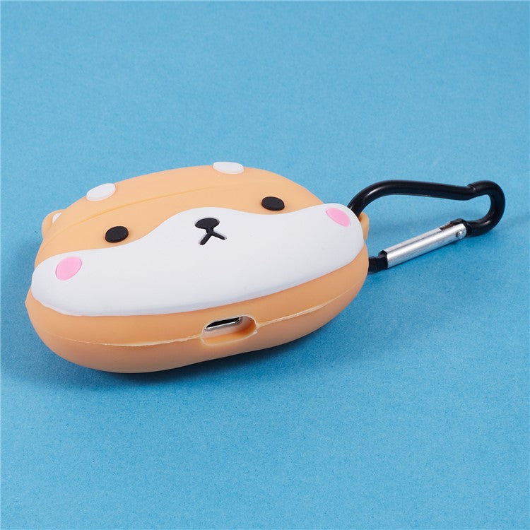 For Apple AirPods Pro Bluetooth Earphones Silicone Cover Shiba Inu Shape Protective Case