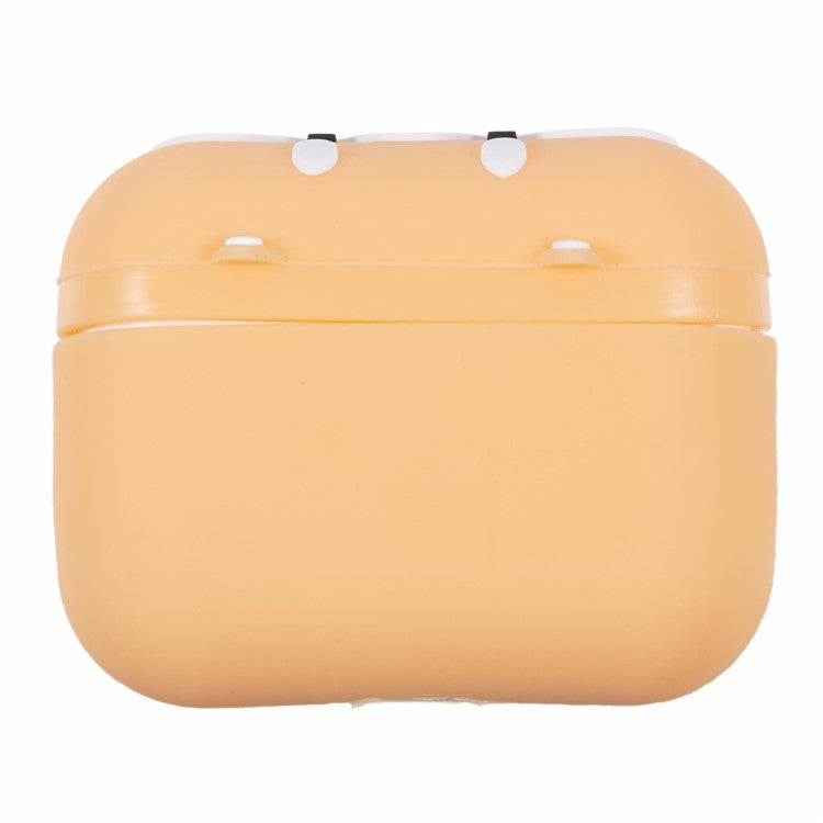 For Apple AirPods Pro Silicone Case Shiba Inu Design Bluetooth Earphone Cover with Carabiner