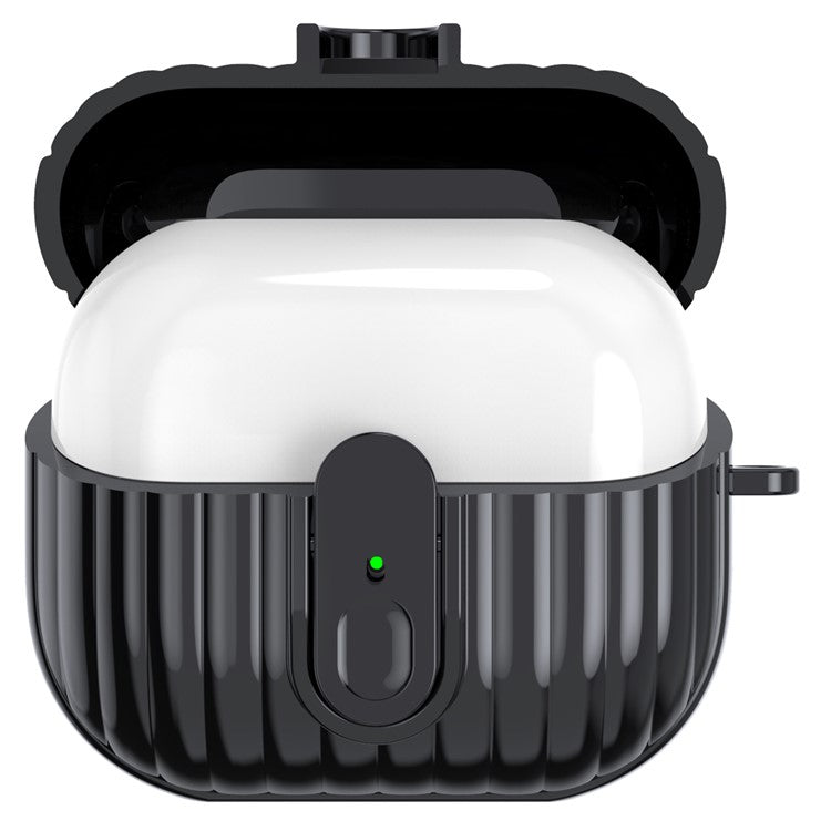 For Samsung Galaxy Buds3 Shockproof Case Anti-Scratch Bluetooth Earphone Cover - Black