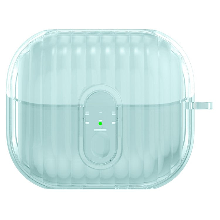 For Samsung Galaxy Buds3 Shockproof Case Anti-Scratch Bluetooth Earphone Cover - Transparent Blue