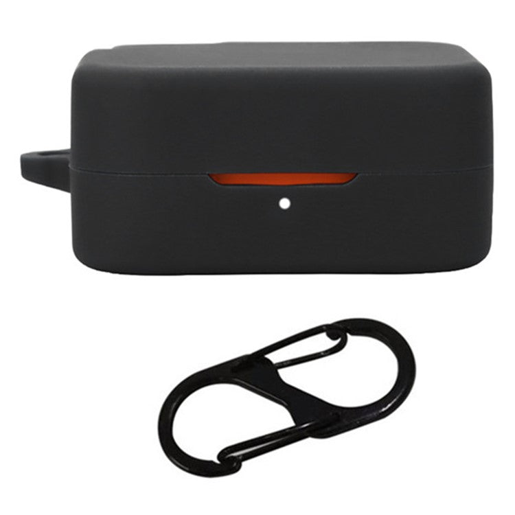 For Nothing CMF Buds Pro 2 Case Bluetooth Earphone Silicone Cover with Anti-Lost Buckle - Black