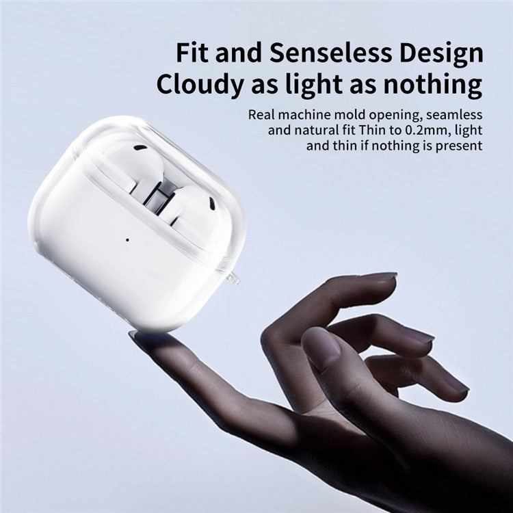 For Samsung Galaxy Buds3 Case Clear PC Bluetooth Earbuds Protective Cover