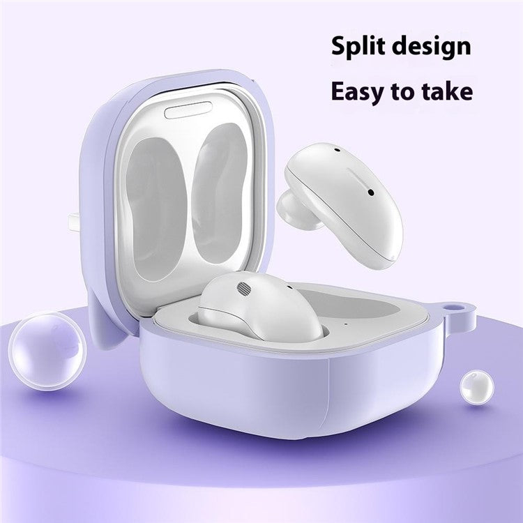 For Samsung Galaxy Buds Live / Buds Pro / Buds2 / Buds2 Pro / Buds FE Case Cute Cat Liquid Silicone Earphone Cover - Light Pink