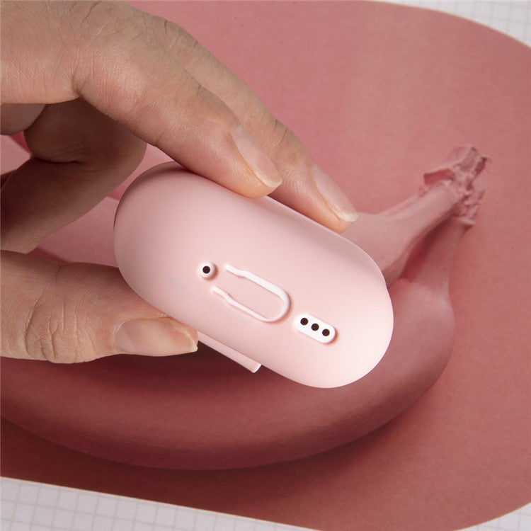 For AirPods 4 Silicone Case Bluetooth Earphone Anti-scratch Protective Cover - Red