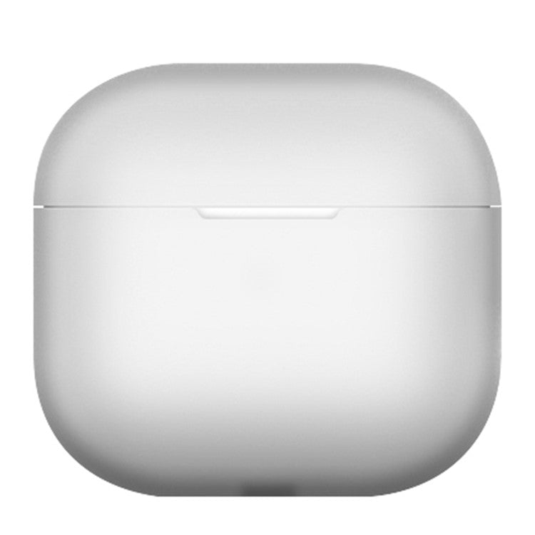For AirPods 4 Silicone Case Bluetooth Earphone Anti-scratch Protective Cover - Transparent White