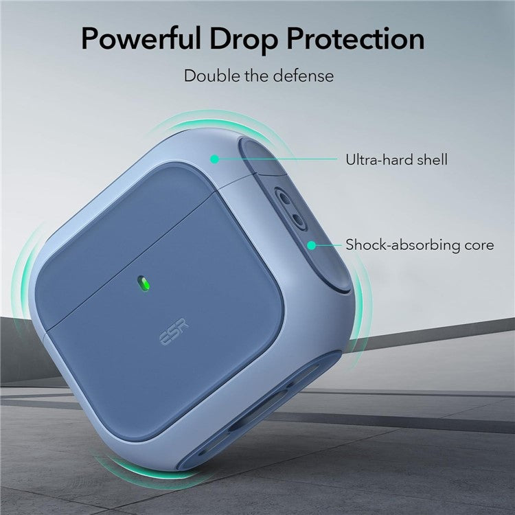 ESR For AirPods 4 Earphone Case PC+TPU Orbit Hybrid Cover with HaloLock - Blue