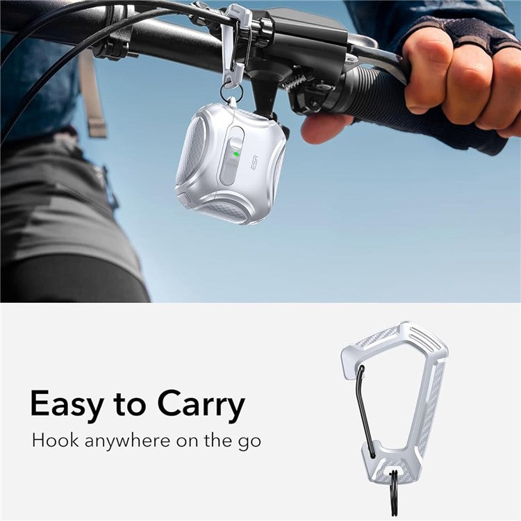 ESR Pulse Magnetic Lock Case for AirPods 4 Headset Protective Cover with Strap - Black