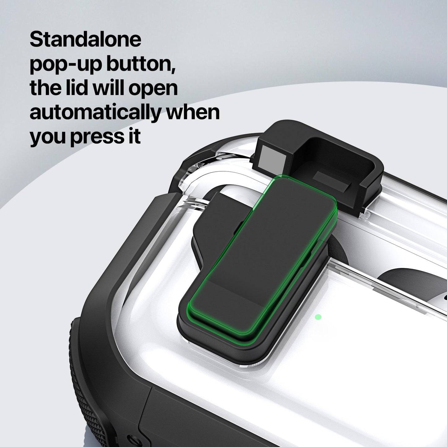 For AirPods 4 Earphone Case DUX DUCIS PECN Series PC+TPU Case Bluetooth Earphone Cover with Hook - Black