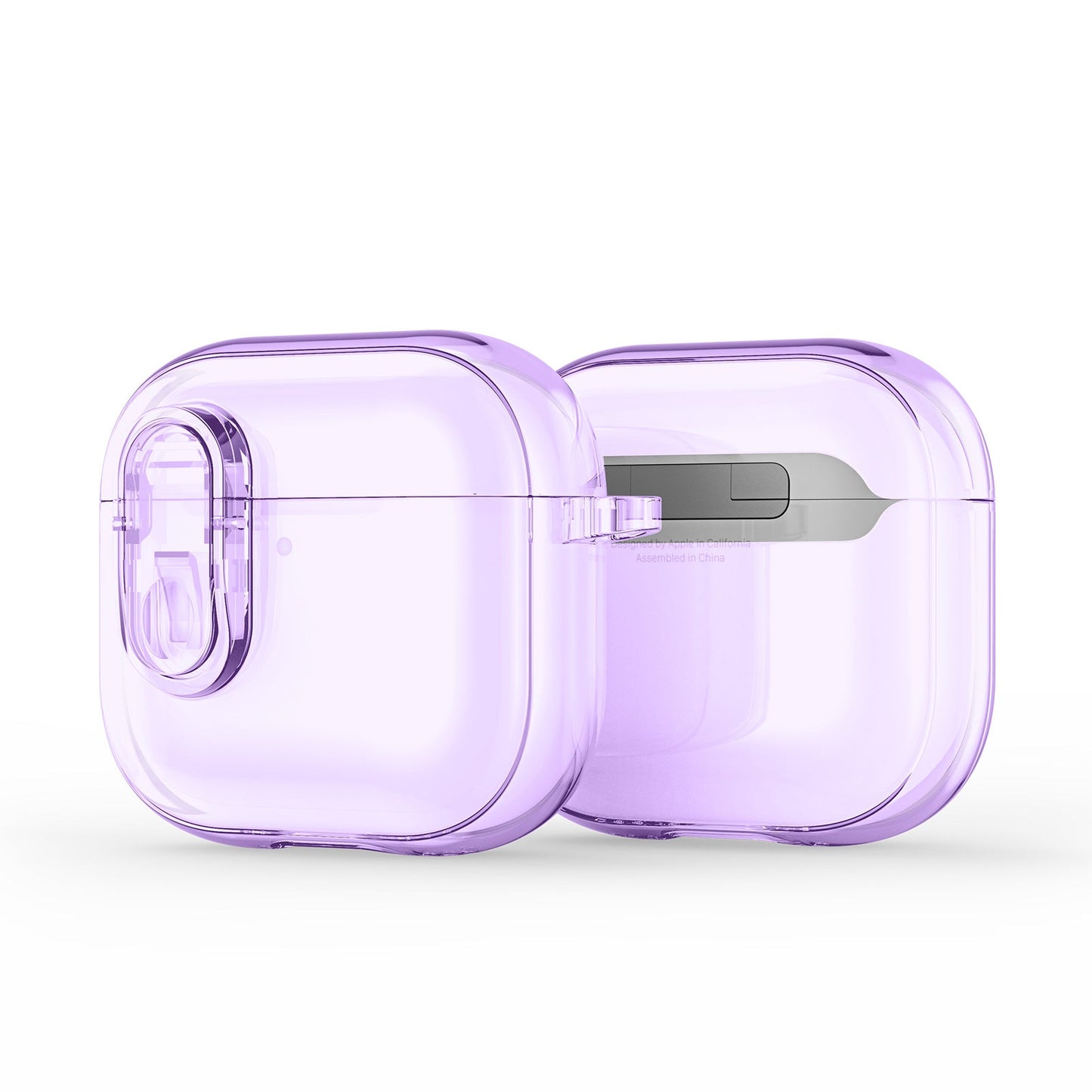 For AirPods 4 Earphone Case DUX DUCIS PECL Series PC+TPU Bluetooth Earphone Cover with Hook - Purple