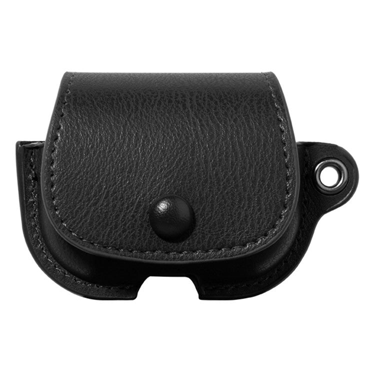 For Apple AirPods Pro 2 / AirPods Pro Charging Case Cover Backpack Style Leather+PC Earbuds Protective Case - Black
