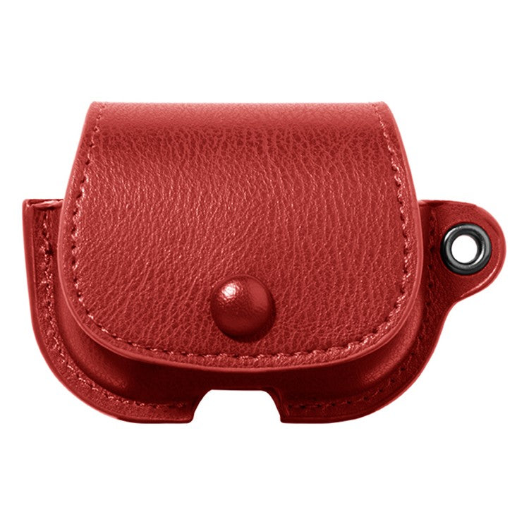 For Apple AirPods Pro 2 / AirPods Pro Charging Case Cover Backpack Style Leather+PC Earbuds Protective Case - Red