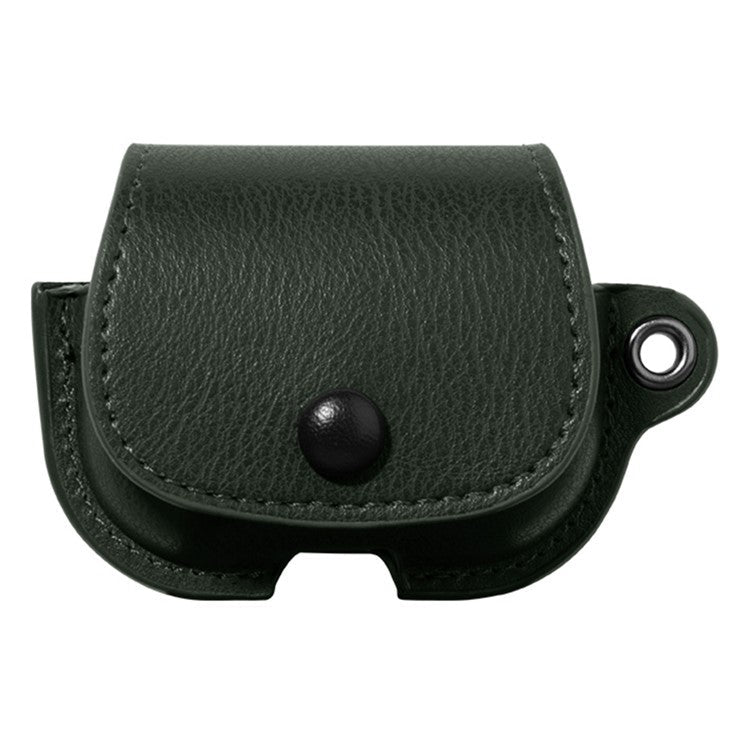 For Apple AirPods Pro 2 / AirPods Pro Charging Case Cover Backpack Style Leather+PC Earbuds Protective Case - Green