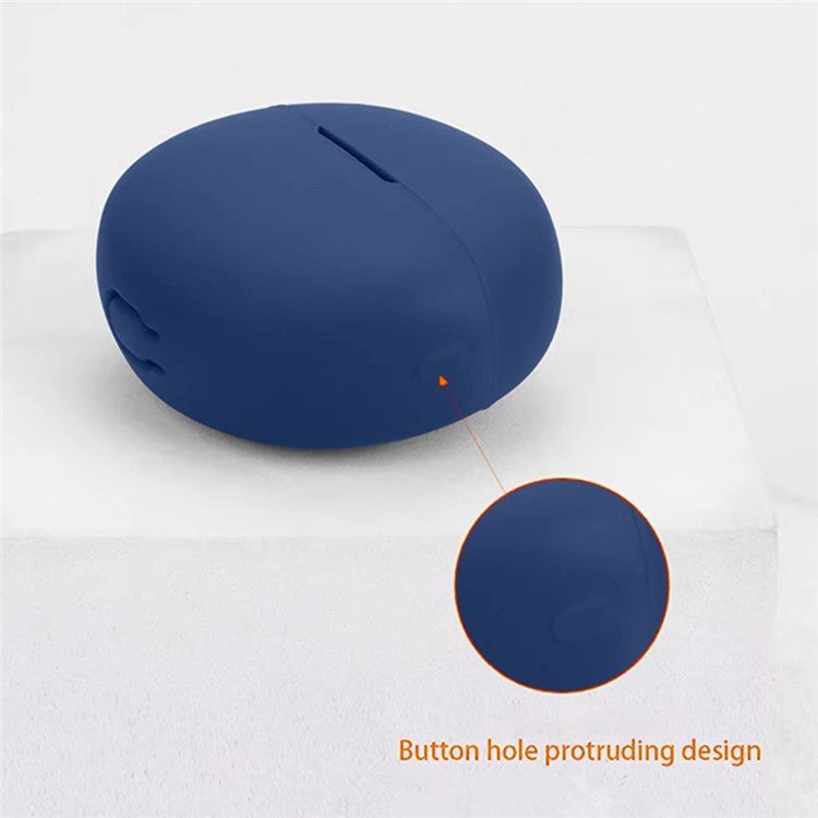 For OnePlus Buds Pro 3 Bluetooth Earphones Case Soft Silicone Cover with Anti-Lost Buckle - Yellow