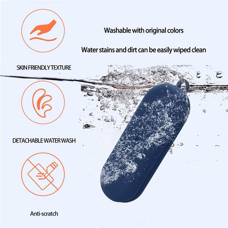 For Nothing Ear (open) Bluetooth Earphones Case Silicone Cover with Anti-Lost Buckle - White