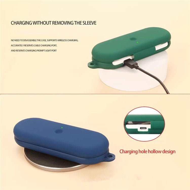 For Nothing Ear (open) Bluetooth Earphones Case Silicone Cover with Anti-Lost Buckle - Transparent