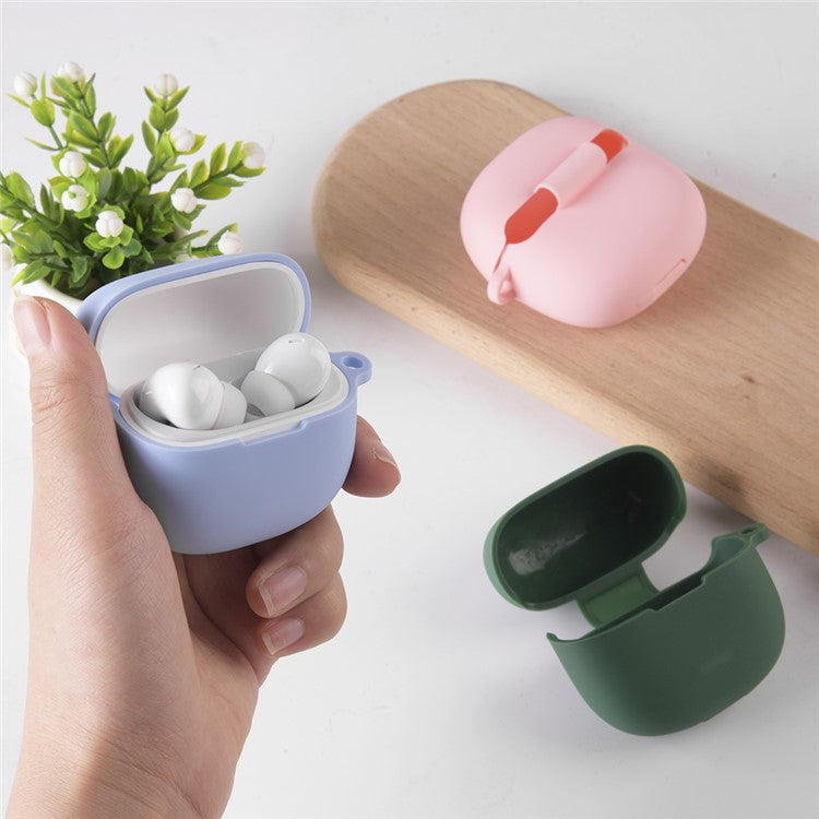 For Xiaomi Redmi Buds 6 Lite Silicone Case Bluetooth Earphone Anti-scratch Protective Cover - White