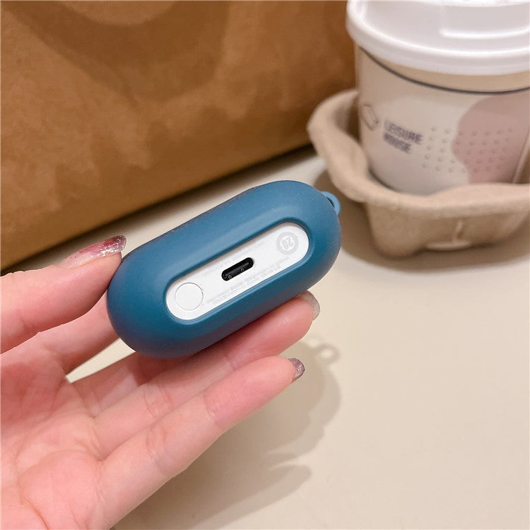 For Samsung Galaxy Buds3 Pro / Buds3 Case Bluetooth Earphone Hard PC Dropproof Matte Cover - Dark Blue