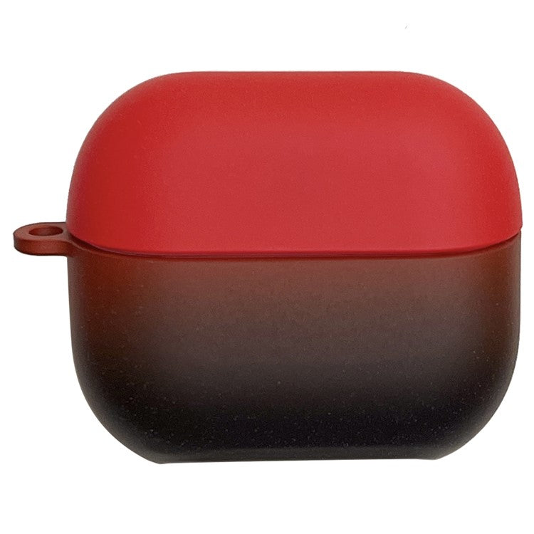 For Samsung Galaxy Buds3 Pro / Buds3 Case Gradient Color Hard PC Matte Earphone Cover - Red+Black