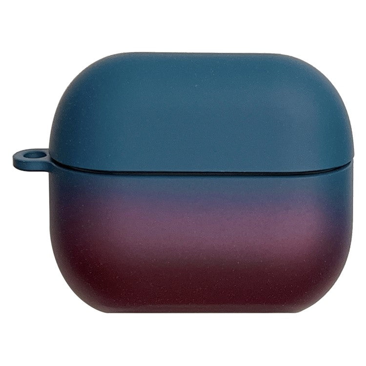 For Samsung Galaxy Buds3 Pro / Buds3 Case Gradient Color Hard PC Matte Earphone Cover - Blue+Purple