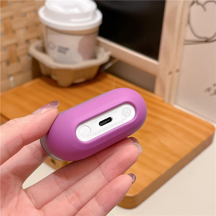 For Samsung Galaxy Buds3 Pro / Buds3 Case Gradient Color Hard PC Matte Earphone Cover - Blue+Purple