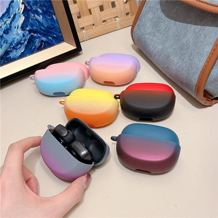 For Bose Ultra Open Earbuds Matte Hard PC Case Gradient Color TWS Earbuds Protective Cover - Red / Black