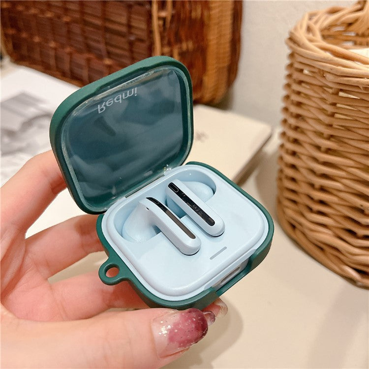 For Xiaomi Redmi Buds 6 Active Case Bluetooth Earphone Hard PC Shockproof Matte Cover - Blackish Green