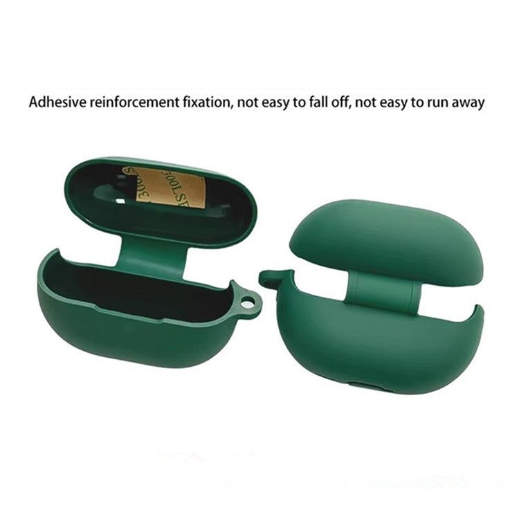 For Huawei Freebuds Pro 4 Case with Anti Lost Buckle Bluetooth Earbuds Silicone Protective Cover - Transparent