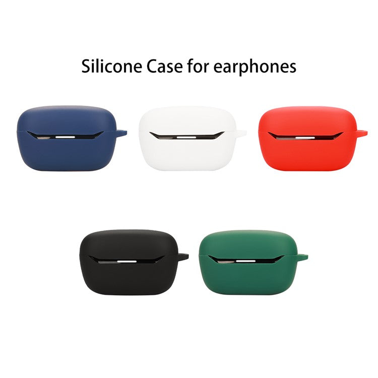 For JBL Endurance Race 2 Case with Anti Lost Buckle Bluetooth Earbuds Silicone Protective Cover - Red