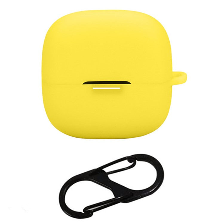 For Xiaomi Redmi Buds 6 Pro Gaming Edition Case with Anti Lost Buckle Bluetooth Earbuds Silicone Protective Cover - Yellow