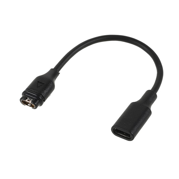 USB-C Female Fast Charging Data Cable Power Cord for Garmin Fenix 6 / 6S / 6X / 5 / 5S / 5X / Forerunner 945 LTE / Forerunner 158 / Venu 2 / Venu 2S