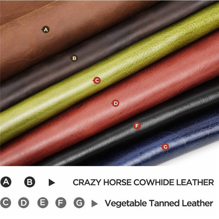 CONTACTS FAMILY Genuine Leather Case for Sony WF-1000XM4 Wireless Headphones - Red