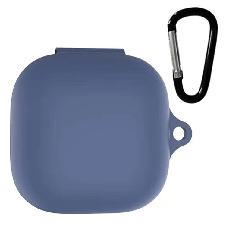 Full Protective Silicone Shockproof Portable Cover with Keychain for Beats Fit Pro - Midnight Blue