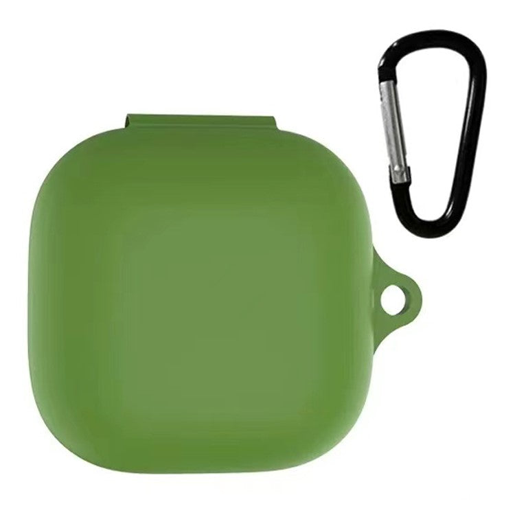 Full Protective Silicone Shockproof Portable Cover with Keychain for Beats Fit Pro - Grass Green