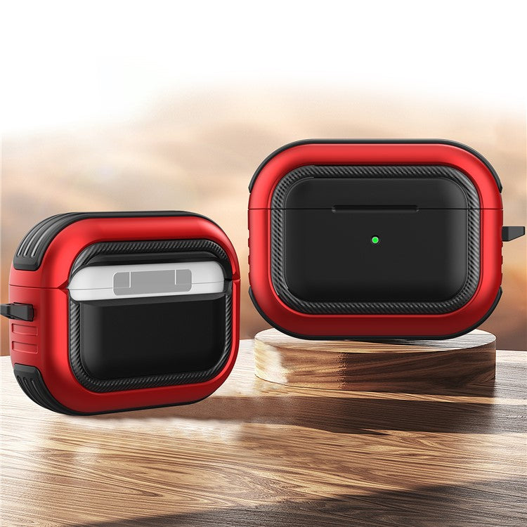 Stylish TPU+PC Anti-drop Wireless Earphone Case Protective Cover for AirPods Pro - Style 2