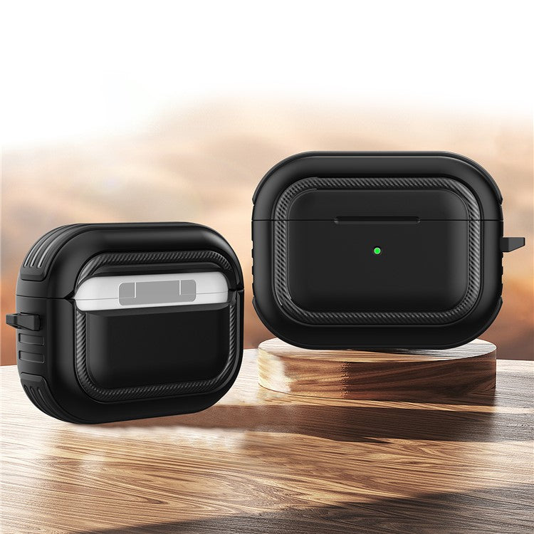 Stylish TPU+PC Anti-drop Wireless Earphone Case Protective Cover for AirPods Pro - Style 3