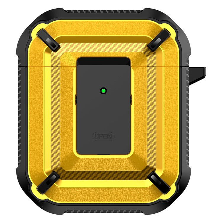 Anti-fall TPU+PC 2-in-1 Earphone Protective Case Cover with Lock/Buckle for Apple AirPods with Charging Case (2016)/(2019) / AirPods with Wireless Charging Case (2019) - Type 6