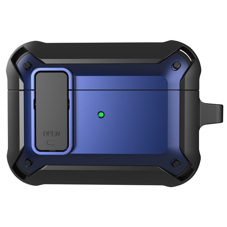 Wireless Earphone Anti-drop TPU+PC Protective Cover Case with Snap-on Lid Design for AirPods Pro - Style 6