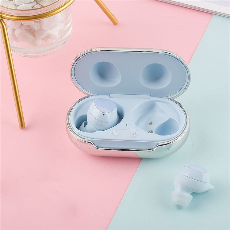 For Samsung Galaxy Buds Electroplating Hard PC Earphone Case Charging Box Protective Cover - Silver