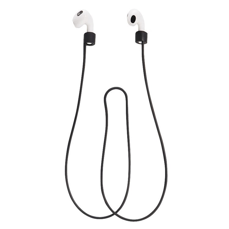 5Pcs/Set For Apple AirPods 3 Portable Protective Case Set Earbuds Soft Silicone Protector Kit with Keychain/Earphone Holder/Anti-lost Neck Strap/Storage Case - Pink