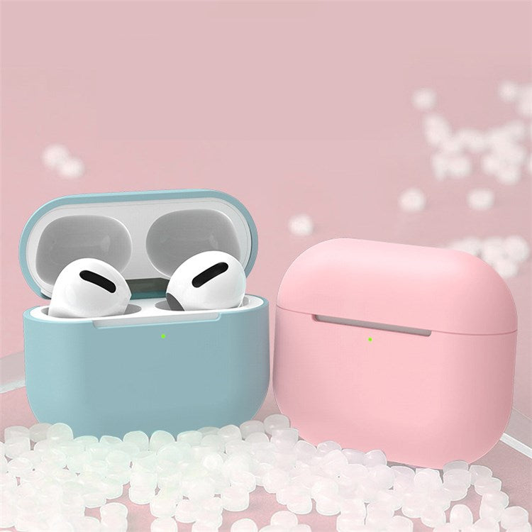 For Apple AirPods 3 Portable Protective Case Earbuds Soft Silicone Protector with Ear Caps - White